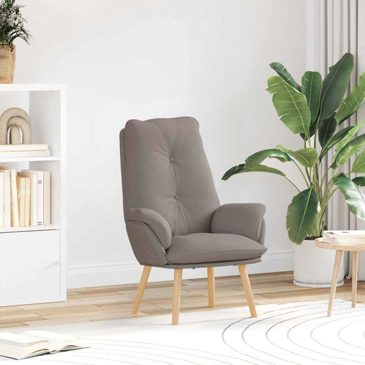 Relaxing Chair Taupe 69 x 74 x 93 cm Fabric