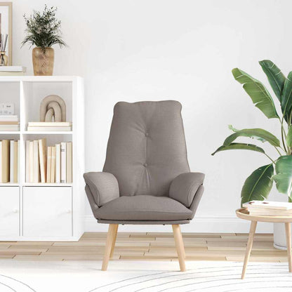 Relaxing Chair Taupe 69 x 74 x 93 cm Fabric