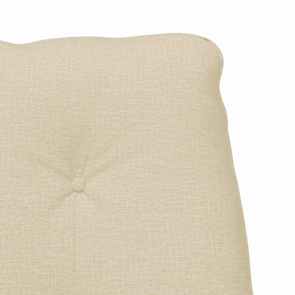 Relaxing Chair Cream 69 x 74 x 93 cm Fabric