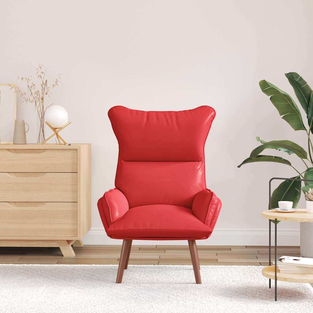 Armchair Red 69 x 74 x 93 cm Artificial Leather