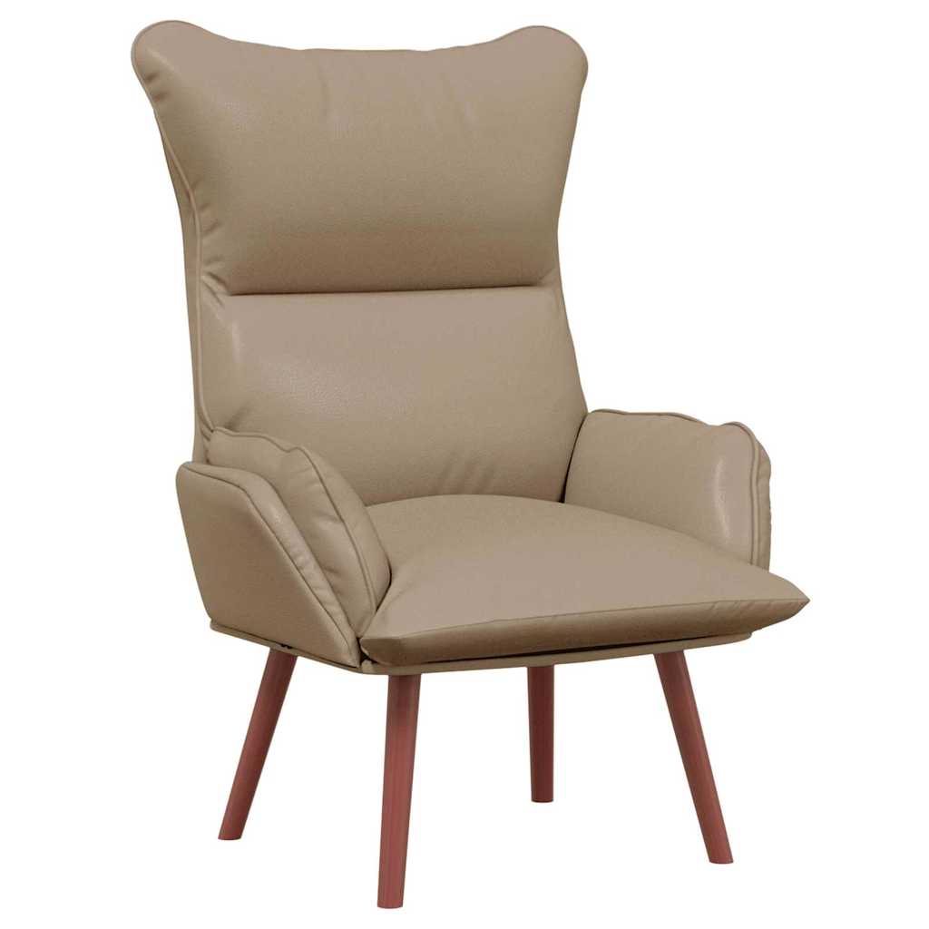 Relaxing Chair Cappuccino 69 x 74 x 93 cm Faux leather