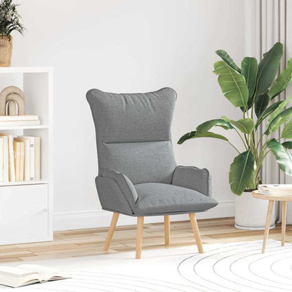 Relaxing Chair Light grey 69 x 74 x 93 cm Fabric