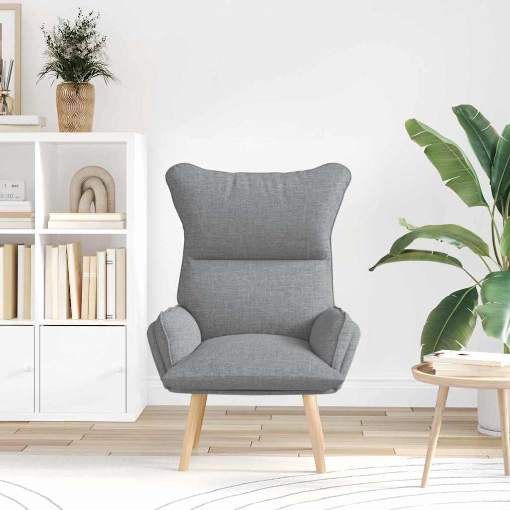 Relaxing Chair Light grey 69 x 74 x 93 cm Fabric