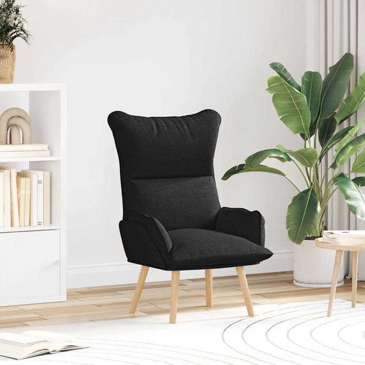 Relaxing Chair Black 69 x 74 x 93 cm Fabric