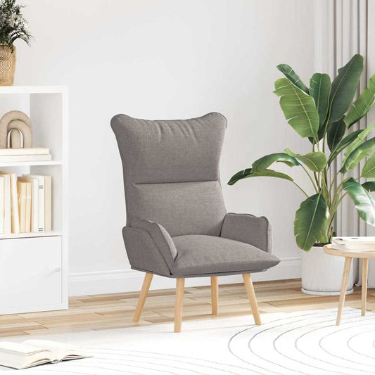 Relaxing Chair Taupe 69 x 74 x 93 cm Fabric