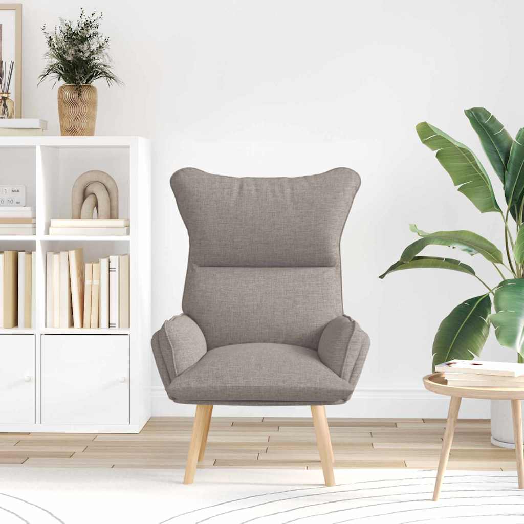 Relaxing Chair Taupe 69 x 74 x 93 cm Fabric