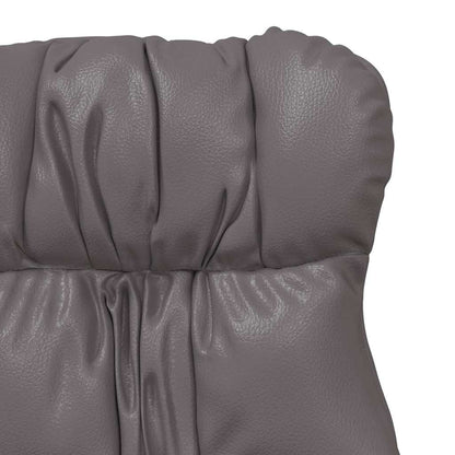 Relaxing Chair Grey 69 x 74 x 93 cm Faux leather