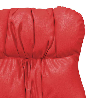 Relaxing Chair Red 69 x 74 x 93 cm Faux leather
