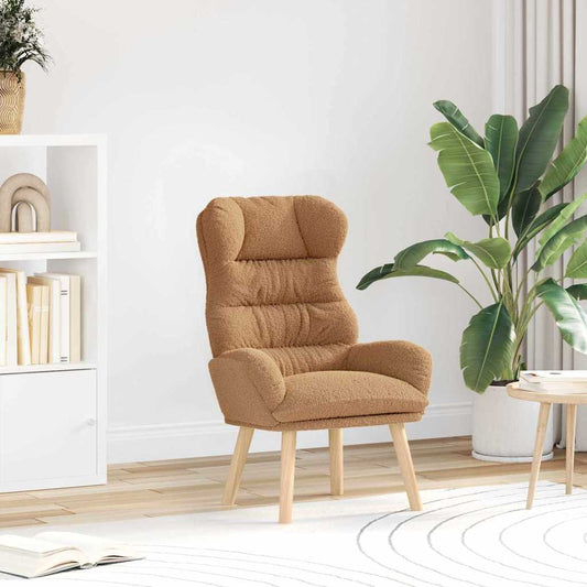 Relaxing Chair Beige 69 x 74 x 93 cm Fabric
