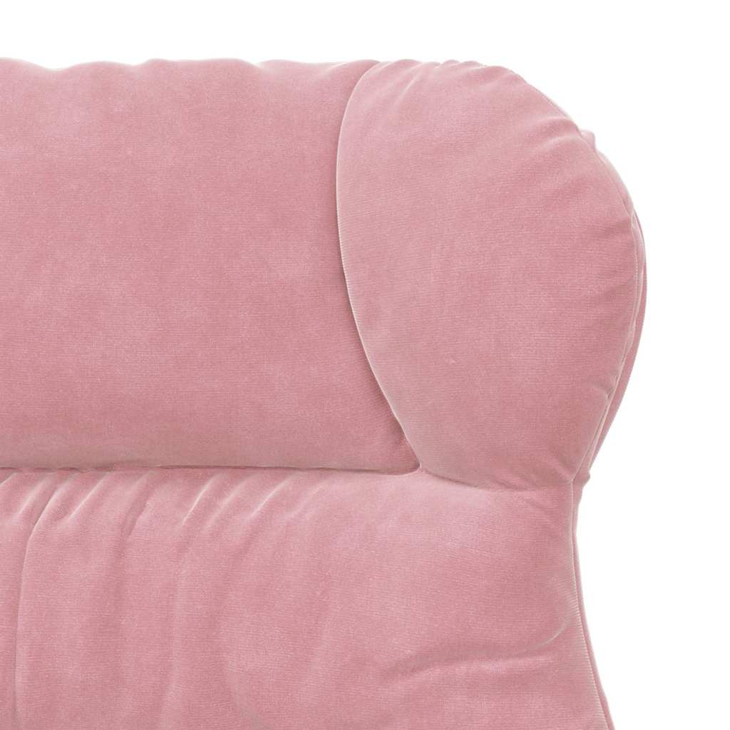 Relaxing Chair Pink 69 x 74 x 93 cm Velvet