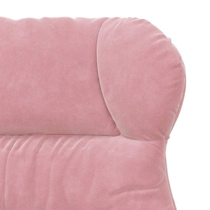 Relaxing Chair Pink 69 x 74 x 93 cm Velvet