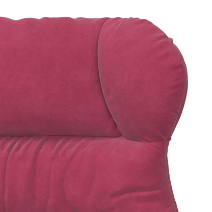 Relaxing Chair Wine red 69 x 74 x 93 cm Velvet