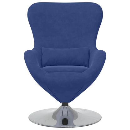Egg Chair Police blue 63 x 73 x 90 cm Velvet