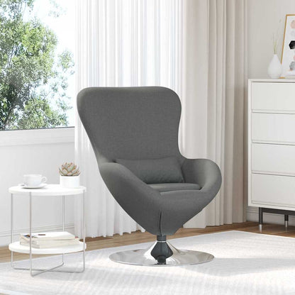Egg Chair Dark grey 63 x 73 x 90 cm Fabric