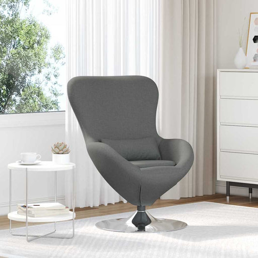 Egg Chair Dark grey 63 x 73 x 90 cm Fabric