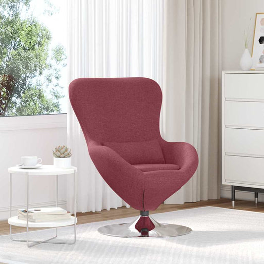 Egg Chair Wine red 63 x 73 x 90 cm Fabric