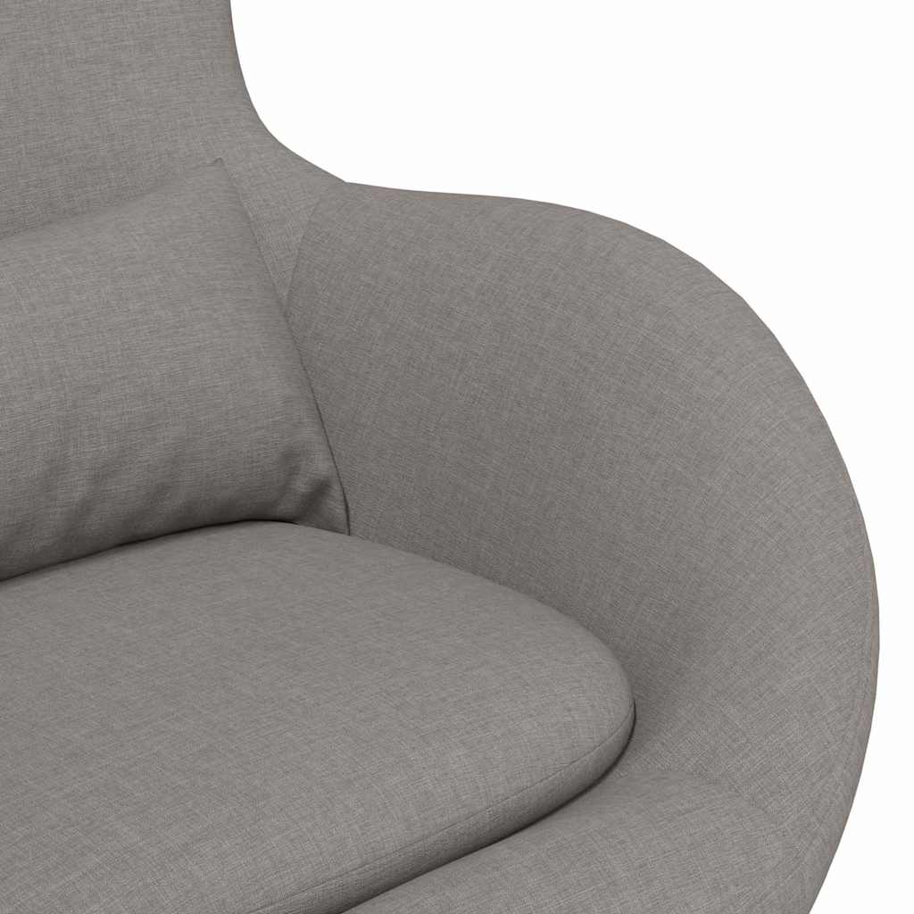 Egg Chair Taupe 63 x 73 x 90 cm Fabric