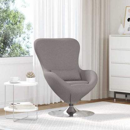Egg Chair Taupe 63 x 73 x 90 cm Fabric