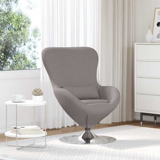 Egg Chair Taupe 63 x 73 x 90 cm Fabric