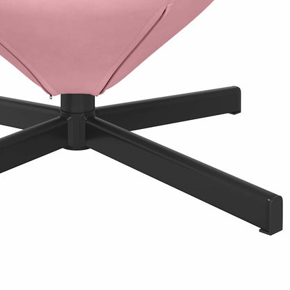 Egg Chair Pink 63 x 73 x 90 cm Velvet