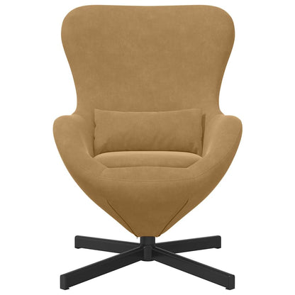 Egg Chair Brown 63 x 73 x 90 cm Velvet