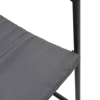 Garden Chairs 4 pcs Black and anthracite 50.5 x 59 x 81.5 cm