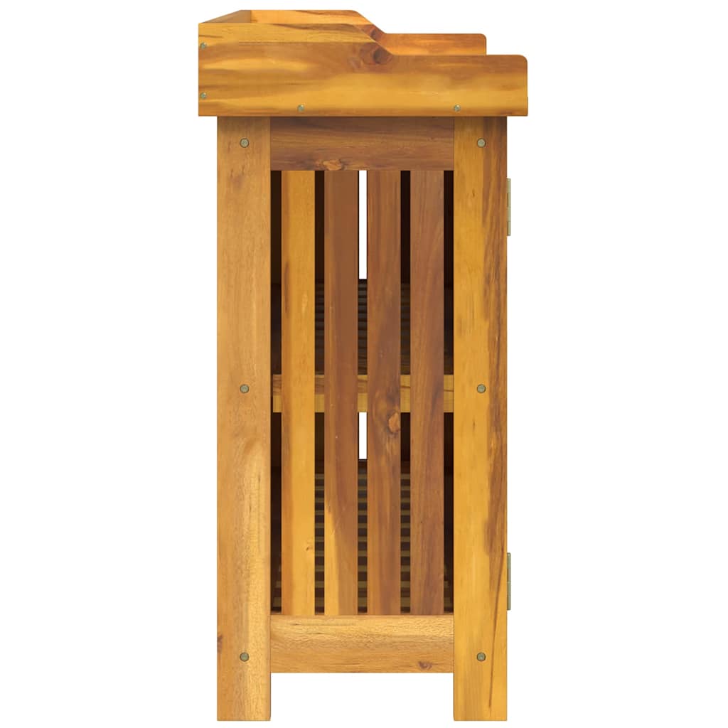 Garden Cabinet with Storage with Door Brown 78 x 36.5 x 78cm