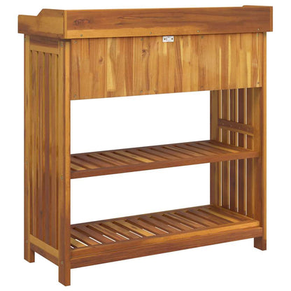 Garden Cabinet with Drawer with Shelf Brown 93 x 41.5 x 98cm