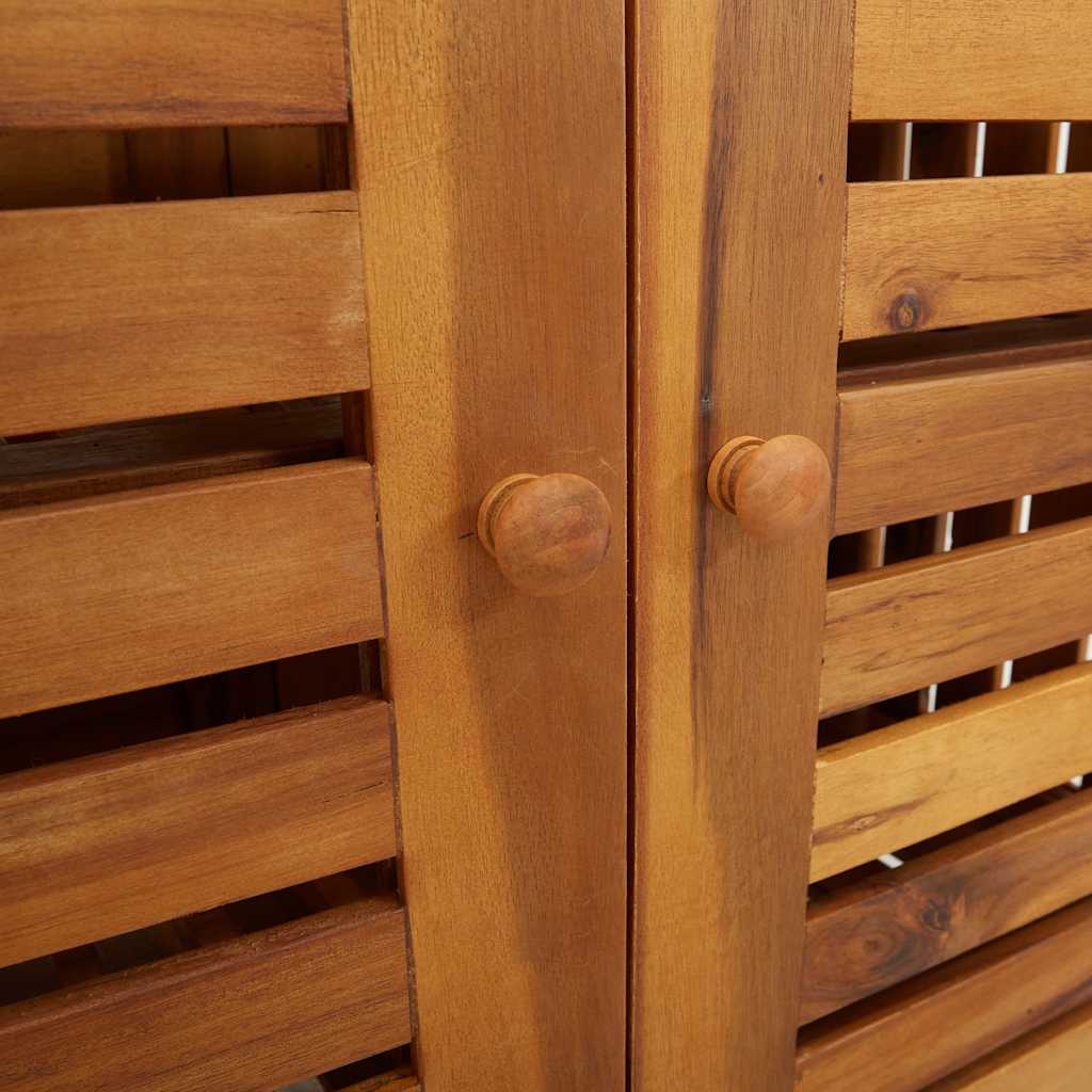 Garden Cabinet with Storage with Door Brown 75 x 35 x 70cm