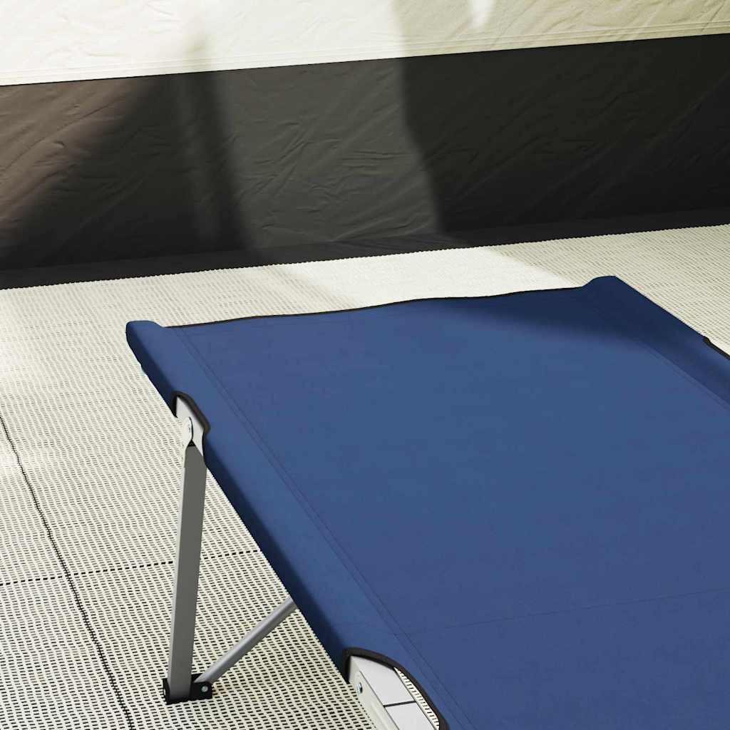Folding Camping Bed Folding Blue 62 x 194 x 42 cm Oxford fabric