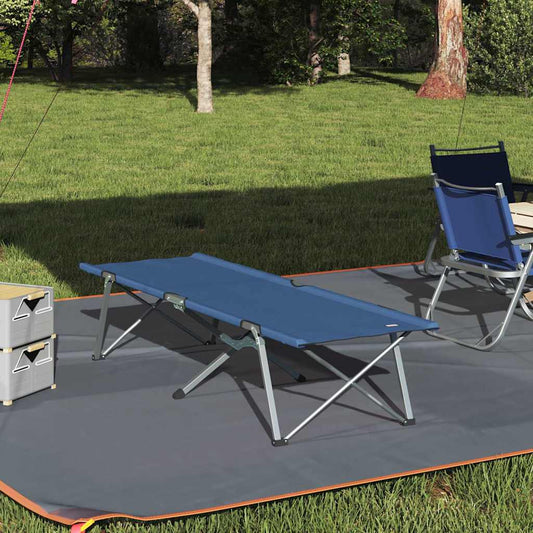 Folding Camping Bed Folding Blue 62 x 194 x 42 cm Oxford fabric