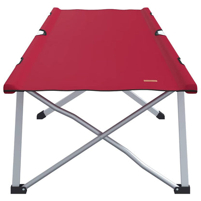 Folding Camping Bed Folding Red 62 x 194 x 42 cm Oxford fabric