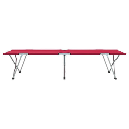 Folding Camping Bed Folding Red 62 x 194 x 42 cm Oxford fabric