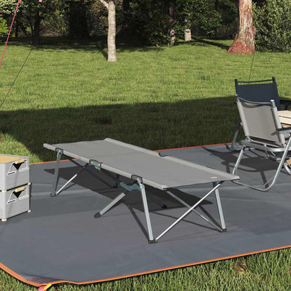 Folding Camping Bed Folding Grey 62 x 194 x 42 cm Oxford fabric