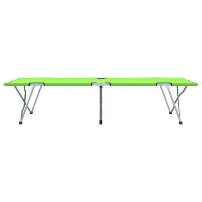 Folding Camping Bed Dark green 62 x 194 x 42 cm Oxford fabric