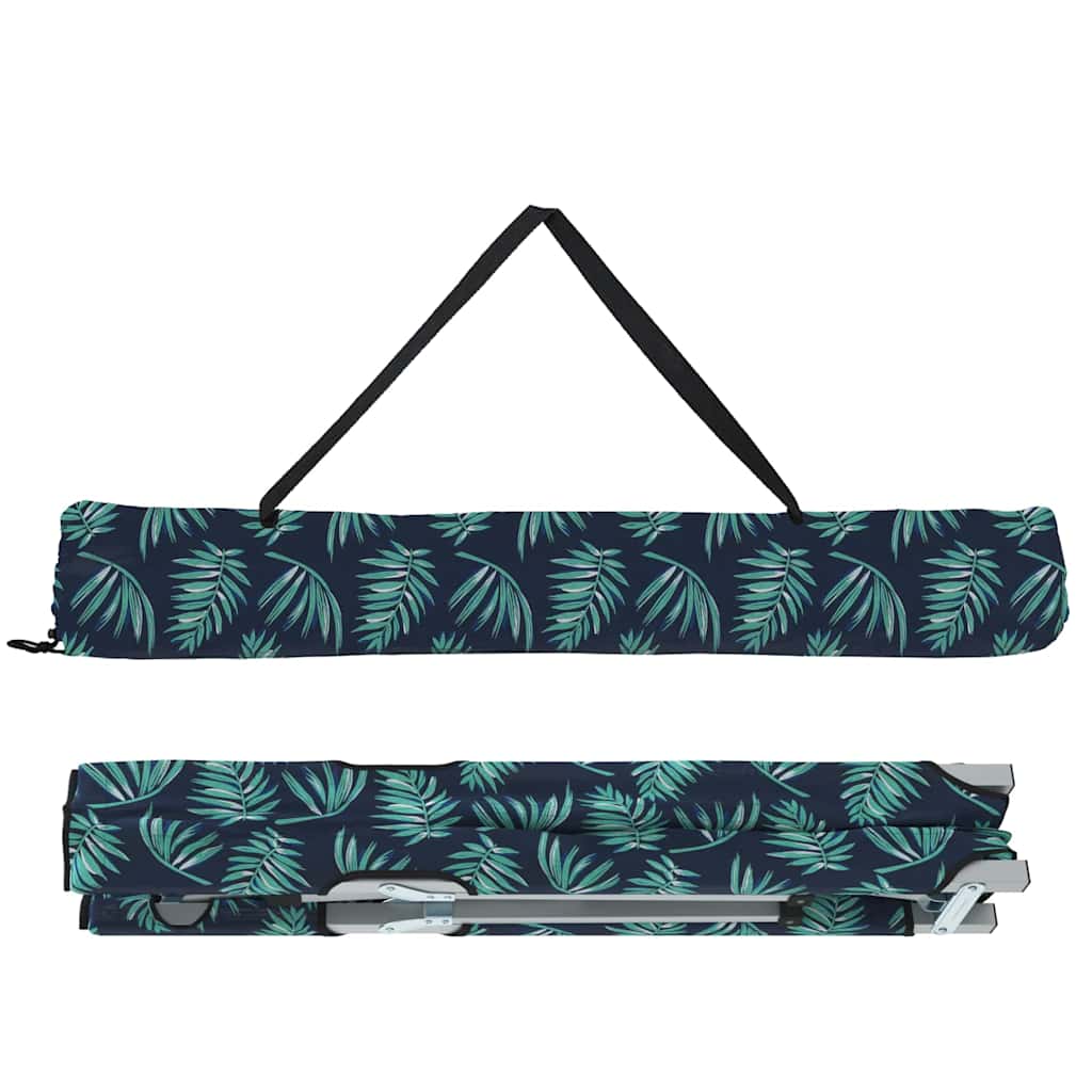 Folding Camping Bed Leaf pattern 62 x 194 x 42 cm Oxford fabric