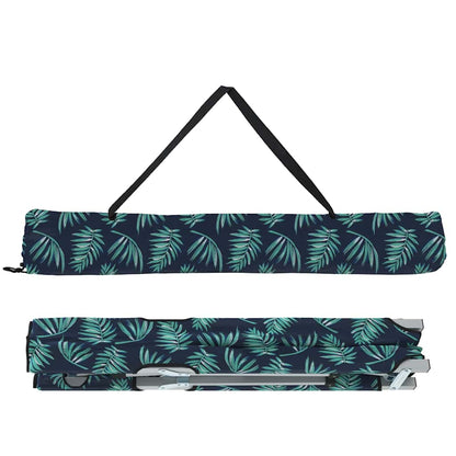 Folding Camping Bed Leaf pattern 62 x 194 x 42 cm Oxford fabric