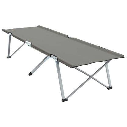 Folding Camping Bed 2 pcs Grey 62 x 194 x 42 cm Oxford fabric
