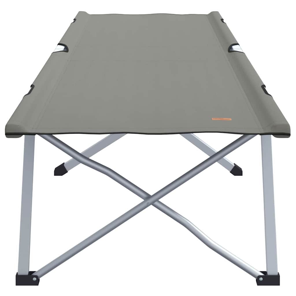Folding Camping Bed 2 pcs Grey 62 x 194 x 42 cm Oxford fabric