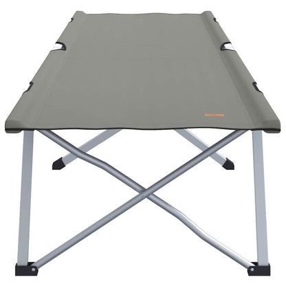 Folding Camping Bed 2 pcs Grey 62 x 194 x 42 cm Oxford fabric