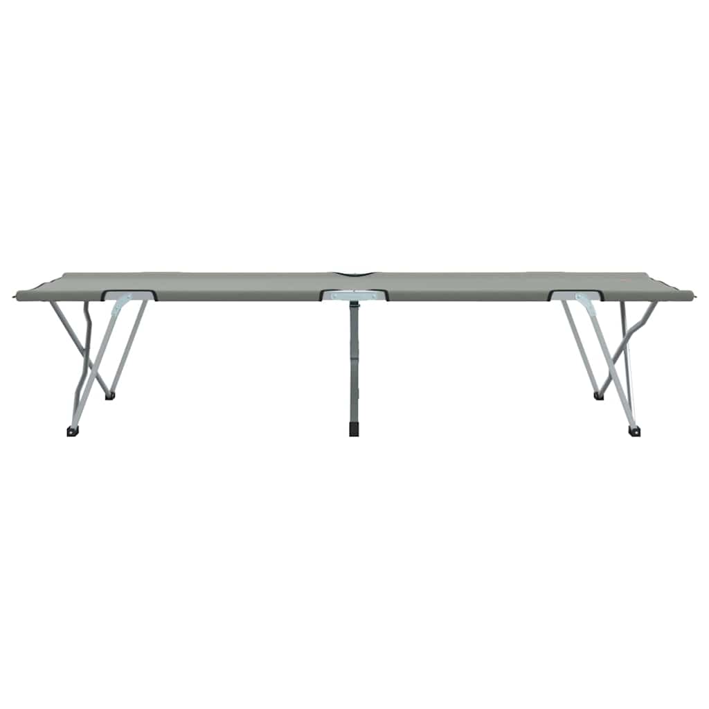 Folding Camping Bed 2 pcs Grey 62 x 194 x 42 cm Oxford fabric