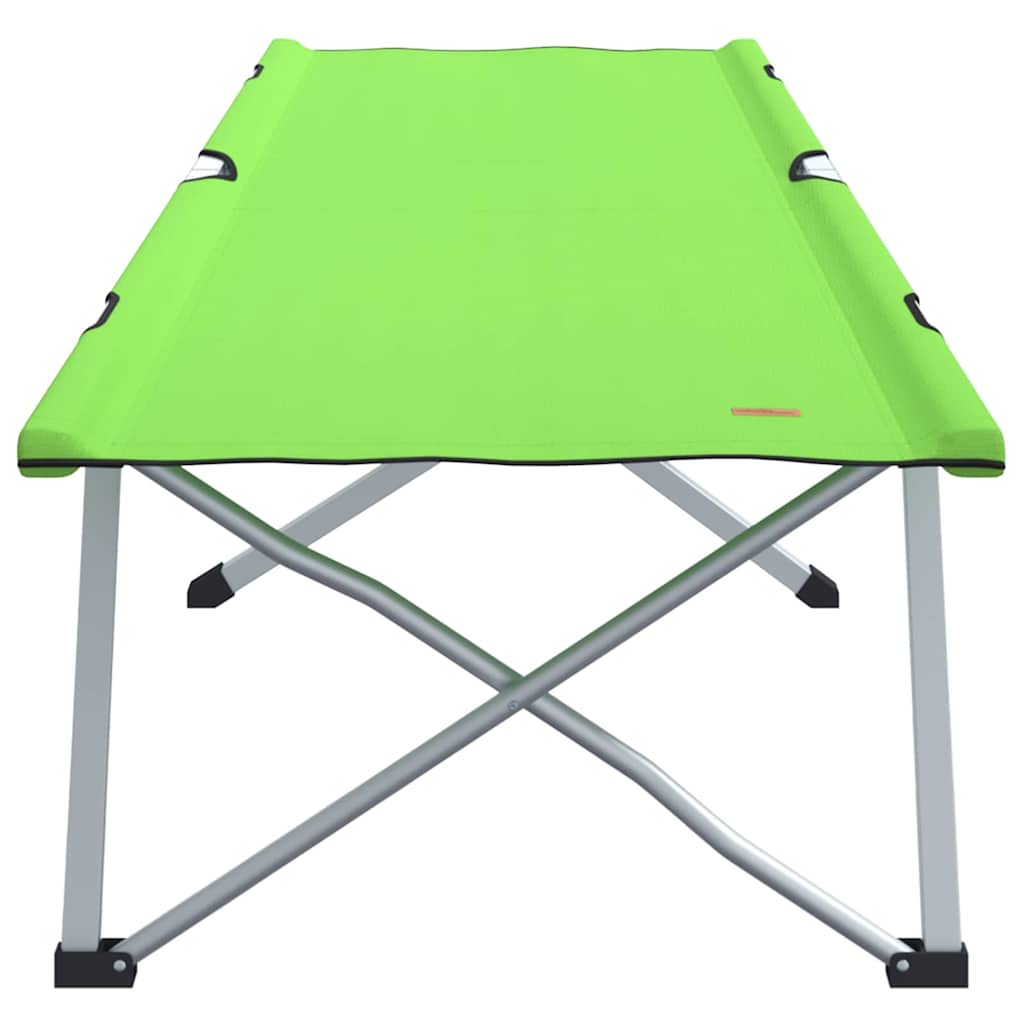 Folding Camping Bed Folding 2 pcs Dark green 62 x 194 x 42 cm