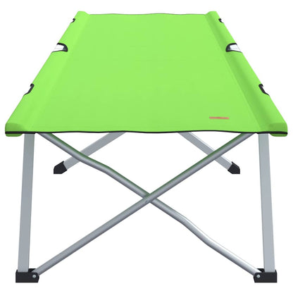 Folding Camping Bed Folding 2 pcs Dark green 62 x 194 x 42 cm