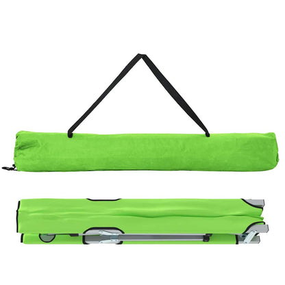 Folding Camping Bed Folding 2 pcs Dark green 62 x 194 x 42 cm