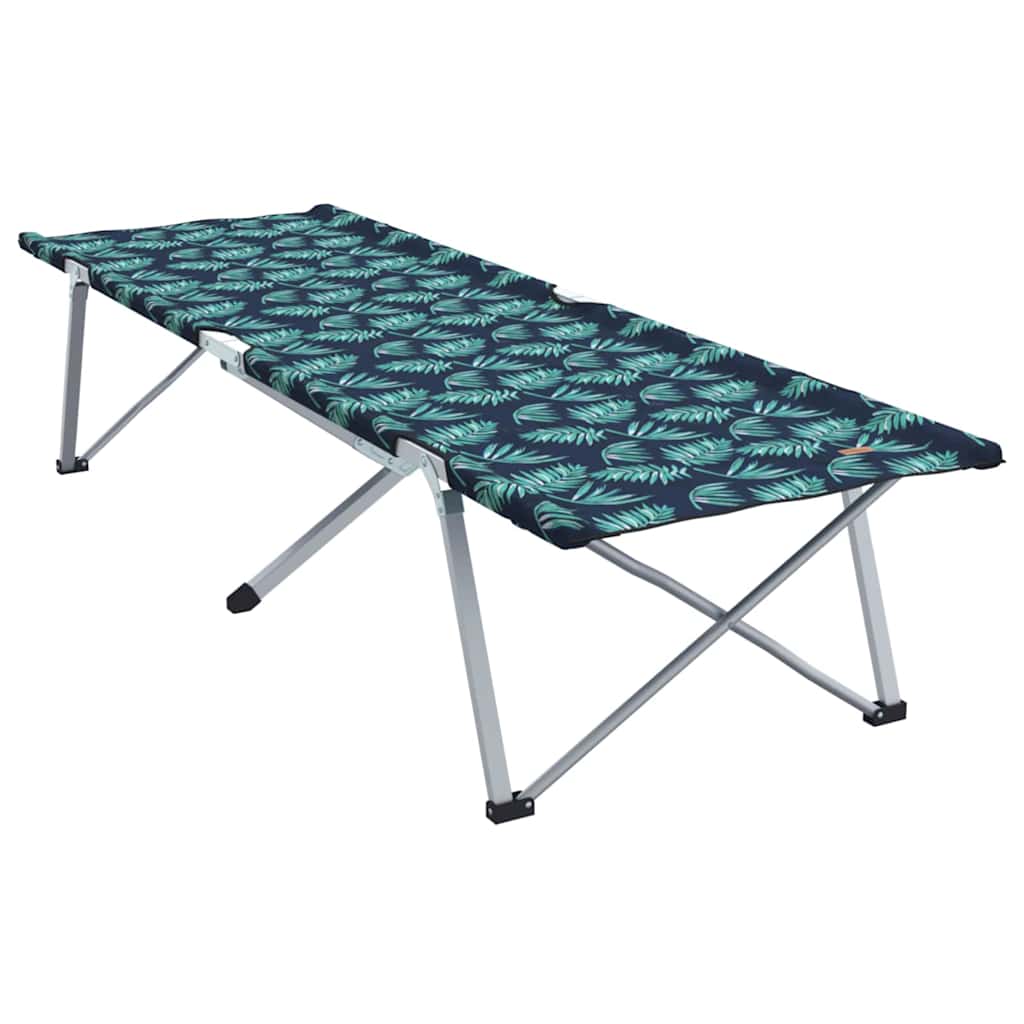 Folding Camping Bed Folding 2 pcs Leaf pattern 62 x 194 x 42 cm