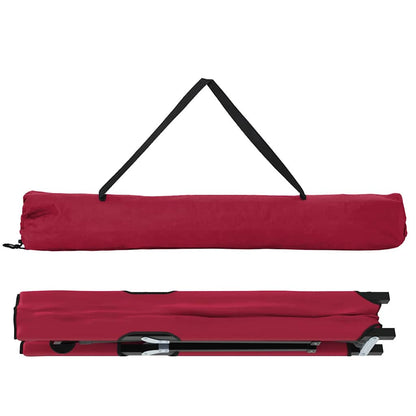 Folding Camping Bed Folding Red 206 x 76 x 74 cm Oxford fabric
