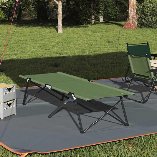 Folding Camping Bed Amy yellow 206 x 76 x 74 cm Oxford fabric