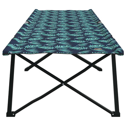 Folding Camping Bed Leaf pattern 206 x 76 x 74 cm Oxford fabric