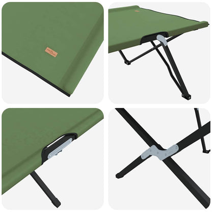 Folding Camping Bed Folding 2 pcs Amy yellow 206 x 76 x 74 cm