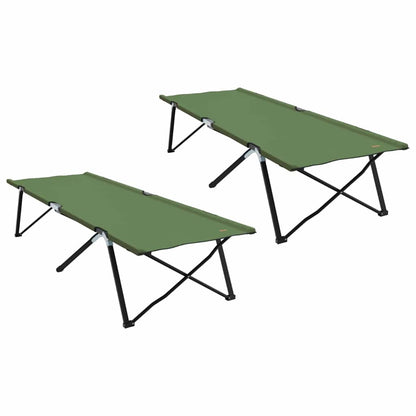 Folding Camping Bed Folding 2 pcs Amy yellow 206 x 76 x 74 cm